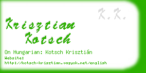 krisztian kotsch business card